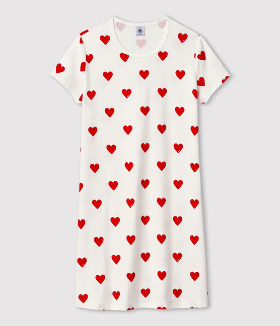 TEENS RED HEARTS SHORTS SLEEVE NIGHTGOWN