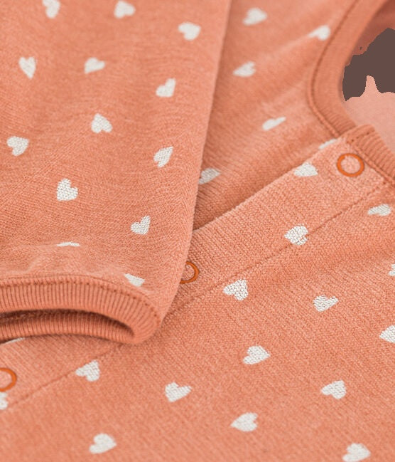 velour with little hearts