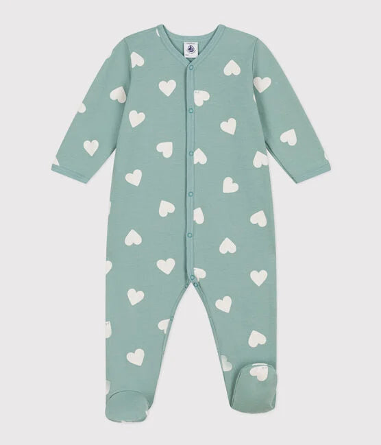heart fleece pyjamas