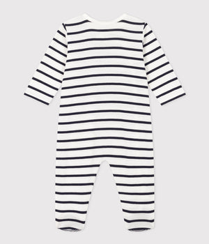 SIDE SNAP STRIPE COTTON PYJAMAS