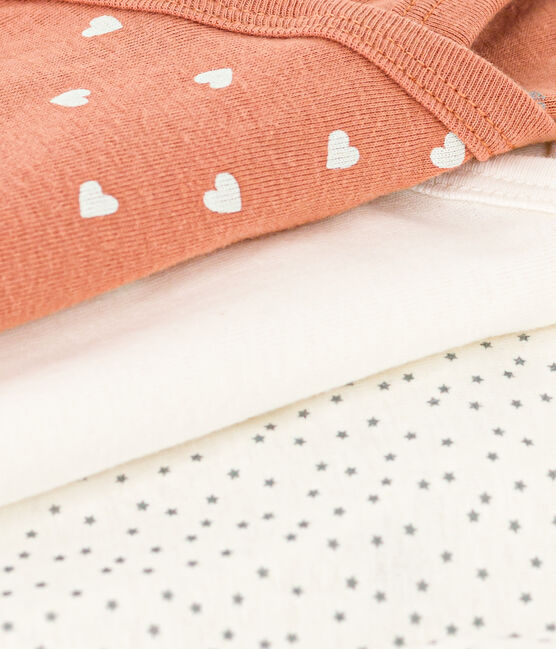 3 PACK LONG SLEEVES HEART CROSSOVER BODYSUIT