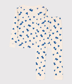 slim fit blue heart pyjamas