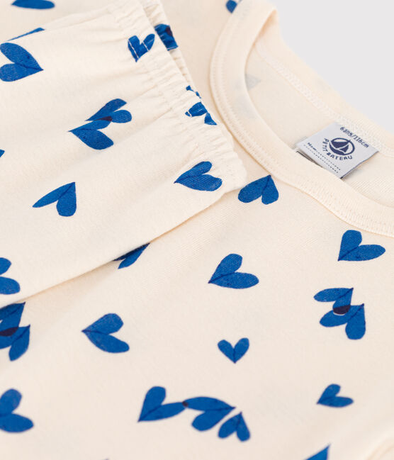 slim fit blue heart pyjamas