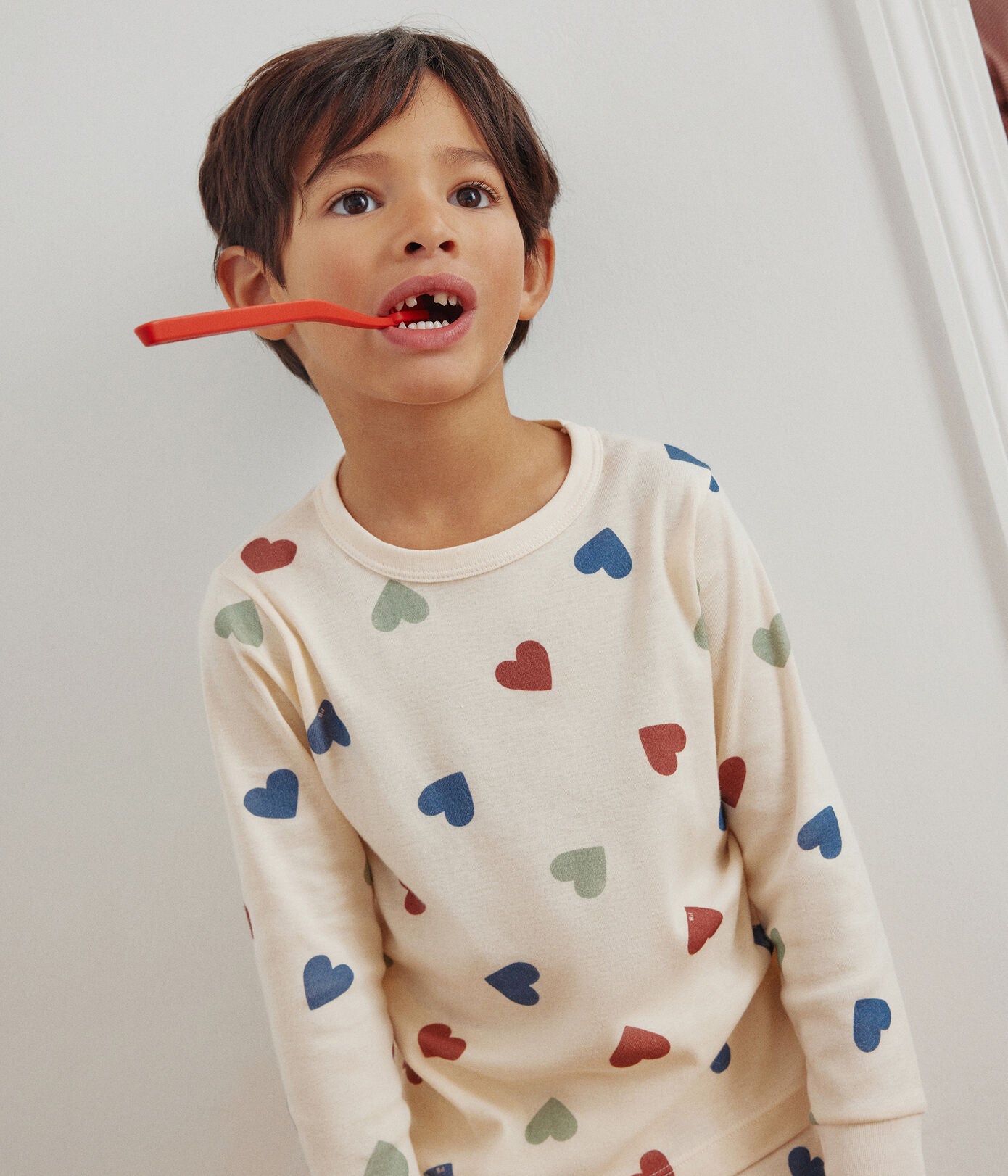 COTTON UNISEX MULTICOLOR HEART PYJAMAS