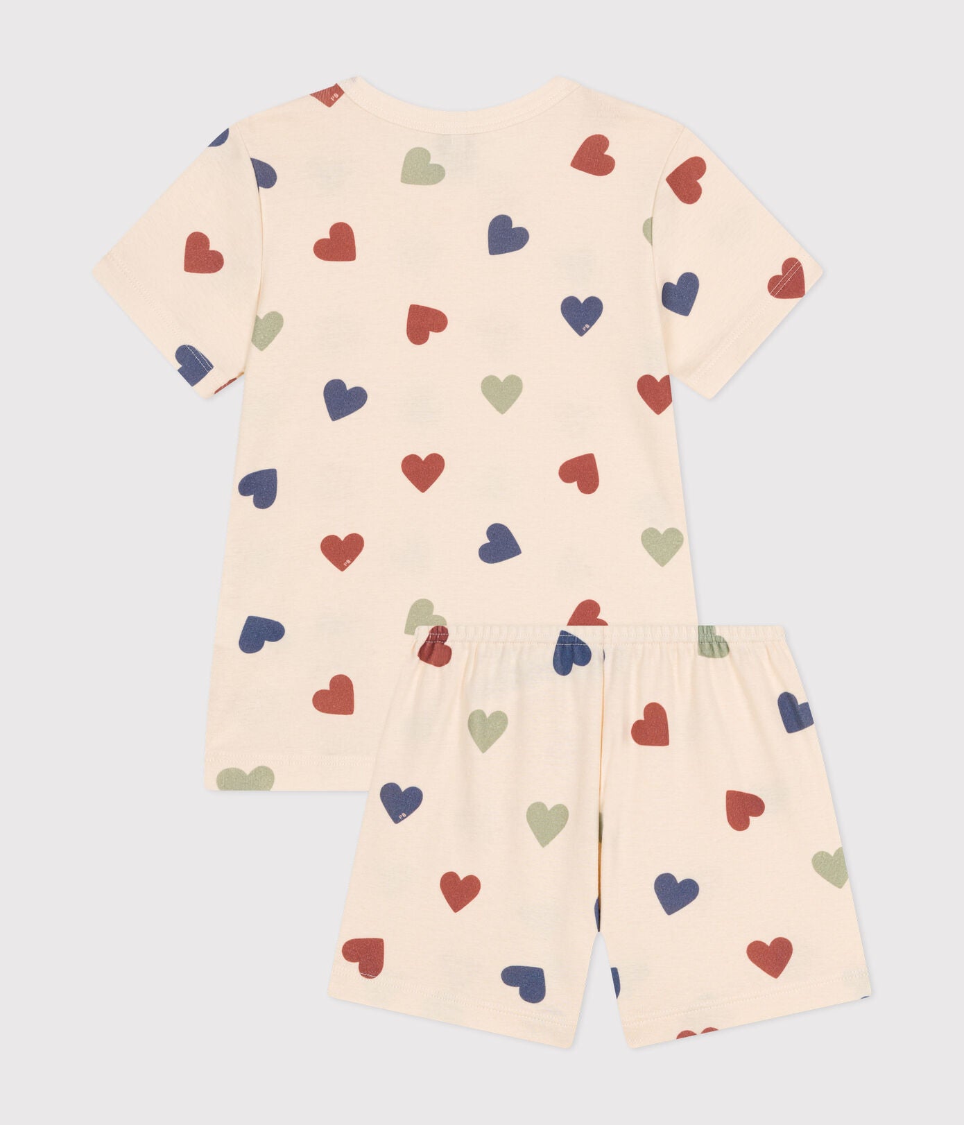 MULTICOLOR HEARTS SHORT PYJAMAS