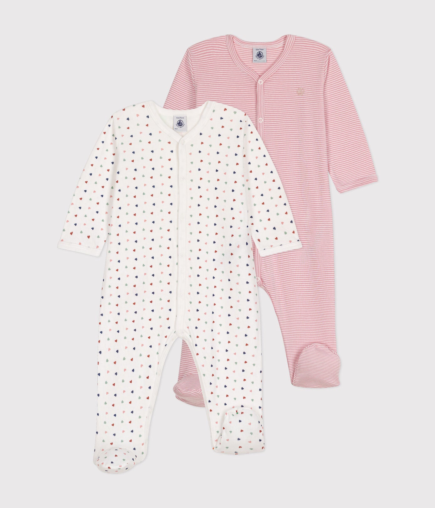 2 PACK HEART AND MILLERAIES COTTON PYJAMAS