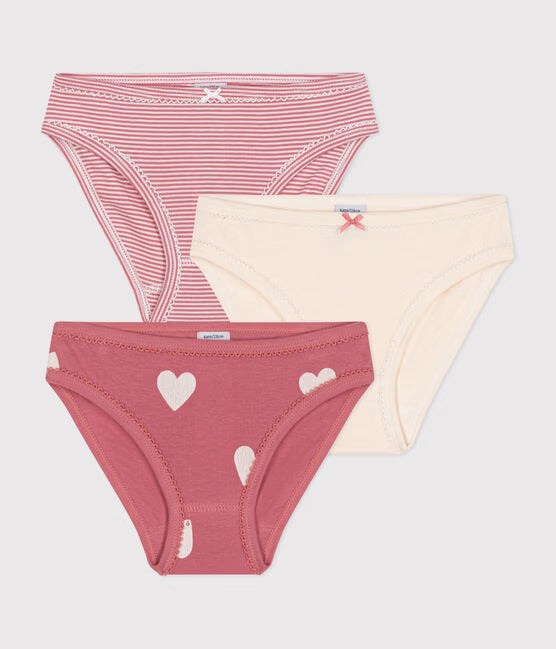 3 pack hearts underwear
