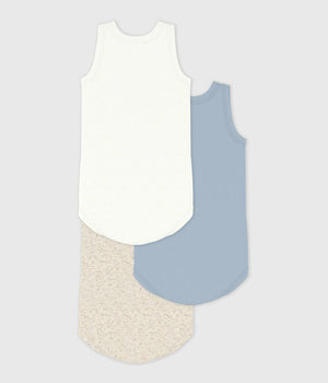 3 PACK SLEEVELESS BODYSUITS