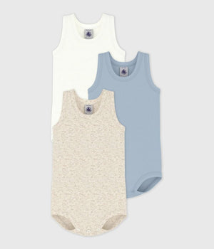 3 PACK SLEEVELESS BODYSUITS