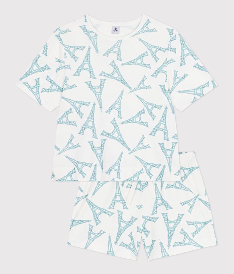 SHORT PYJAMAS WITH EIFFEL TOWER PRINT