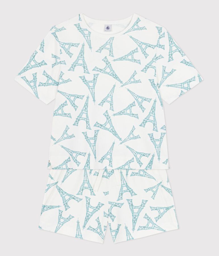 SHORT PYJAMAS WITH EIFFEL TOWER PRINT