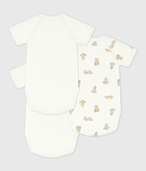SHORT SLEEVE  CROSSOVER PRINTED BODYSUIT