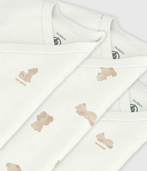 SHORT SLEEVE  CROSSOVER PRINTED BODYSUIT