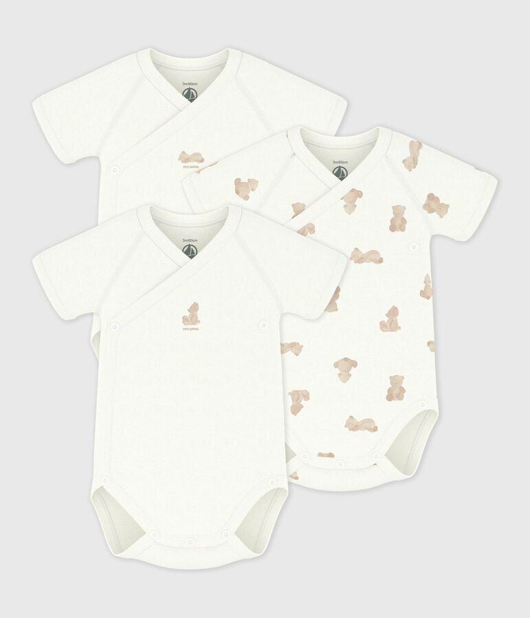 SHORT SLEEVE  CROSSOVER PRINTED BODYSUIT
