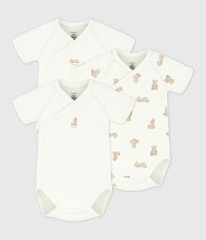 SHORT SLEEVE  CROSSOVER PRINTED BODYSUIT