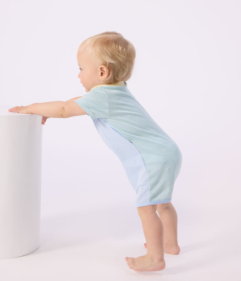 SHORT ROMPER WITH COLLAR