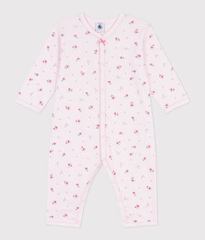 FOOTLESS SLEEPSUIT WITH FLORAL PRINT