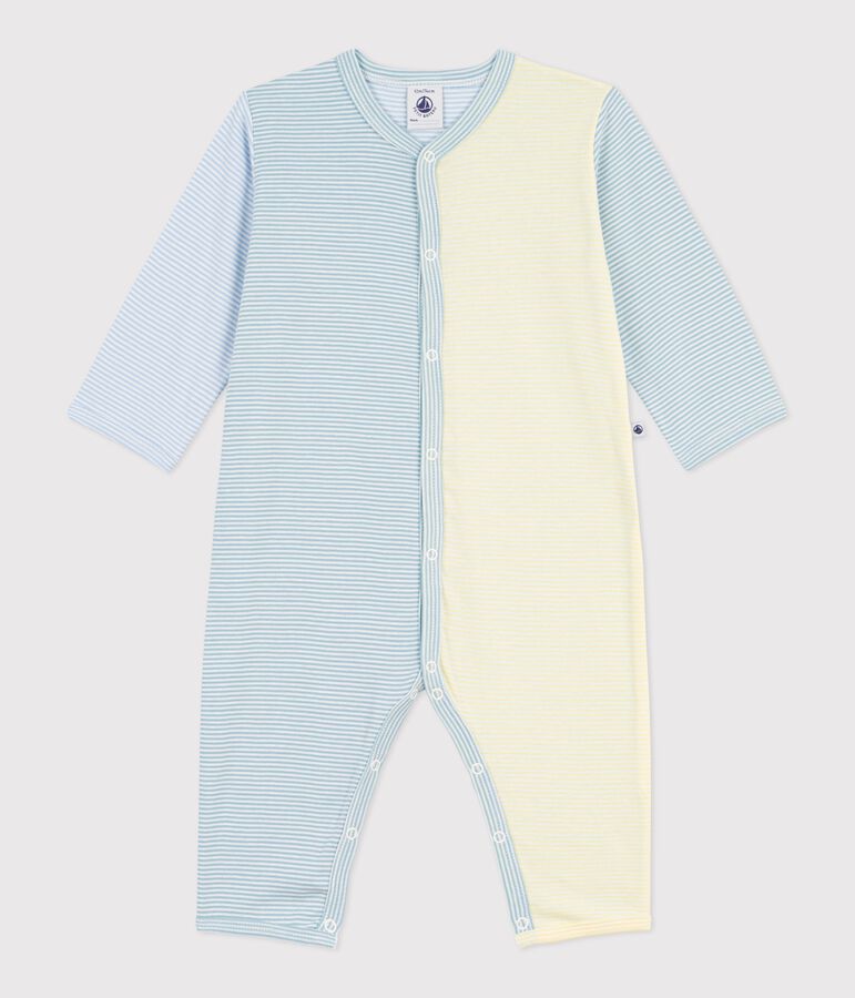FOOTLESS SLEEPSUIT WITH STRIPED PRINT