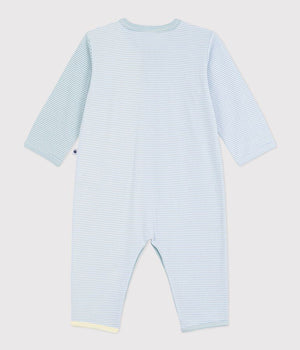 FOOTLESS SLEEPSUIT WITH STRIPED PRINT