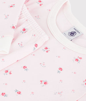 FITTED COTTON FLORAL PRINT PYJAMA