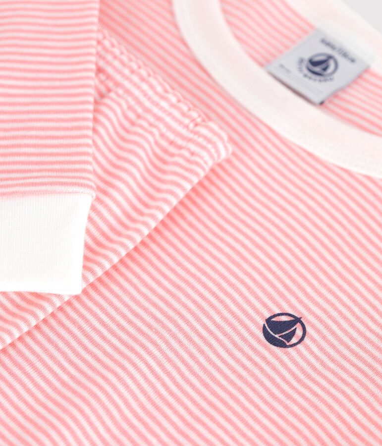 FITTED STRIPED COTTON PYJAMAS