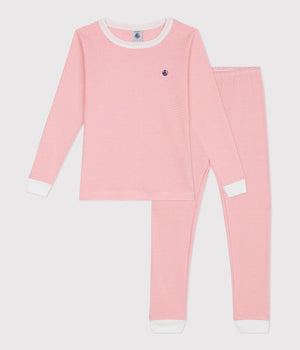 FITTED STRIPED COTTON PYJAMAS