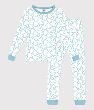 FITTED COTTON PYJAMAS WITH EIFFEL PRINT
