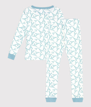 FITTED COTTON PYJAMAS WITH EIFFEL PRINT