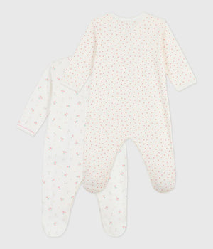 PRINTED COTTON BABY PYJAMAS