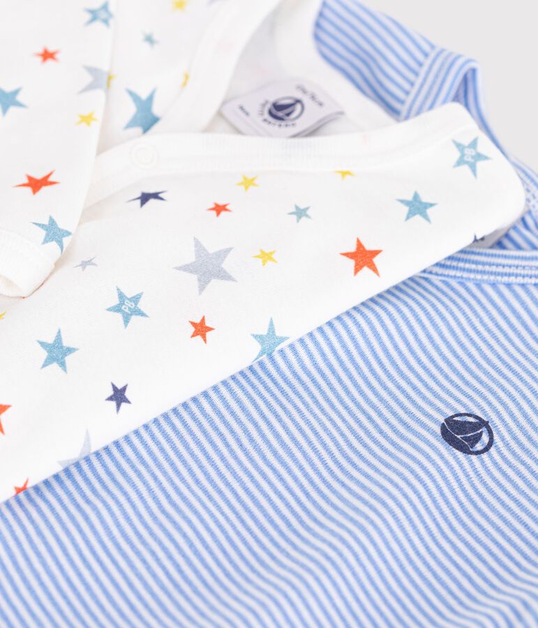 PRINTED COTTON BABY PYJAMAS SET