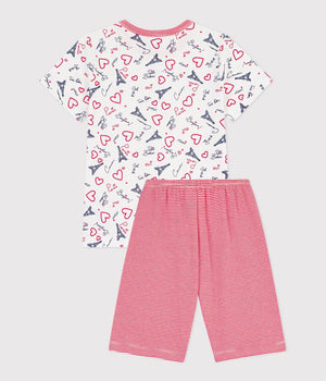 SHORT PYJAMA WITH PARIS PRINT