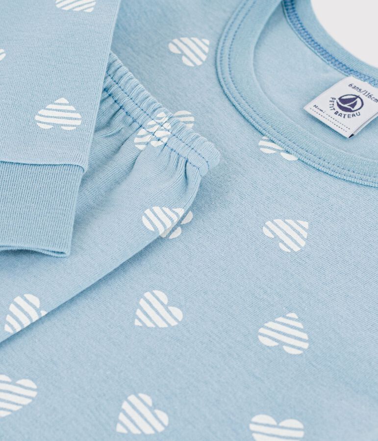 HEART PRINT COTTON PYJAMAS