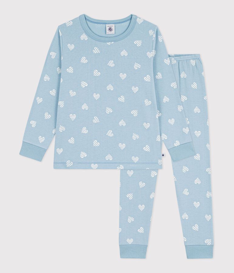 HEART PRINT COTTON PYJAMAS