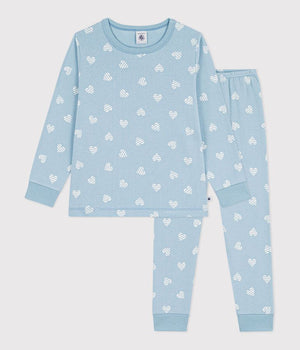 HEART PRINT COTTON PYJAMAS