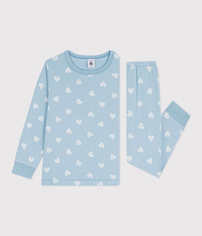 HEART PRINT COTTON PYJAMAS