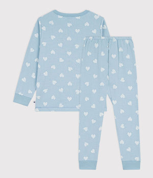 HEART PRINT COTTON PYJAMAS