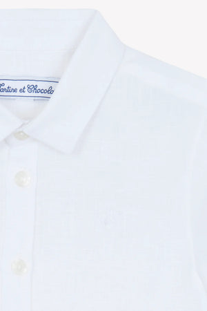 Tartine et Chocolat White Linen short sleeves