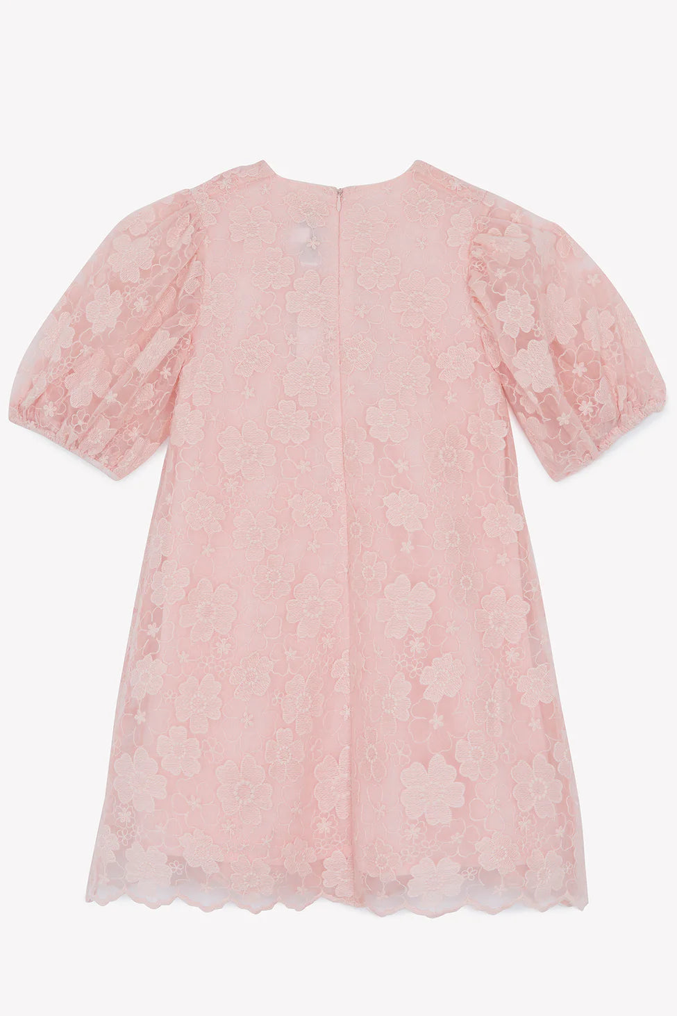 Tartine et Chocolat Pink old tulle Embrodery flowery DRESS