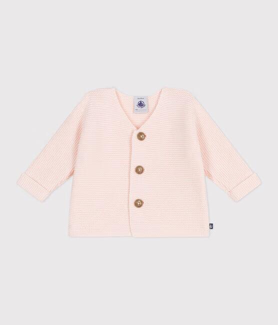 PINK KNIT COTTON CARDIGAN