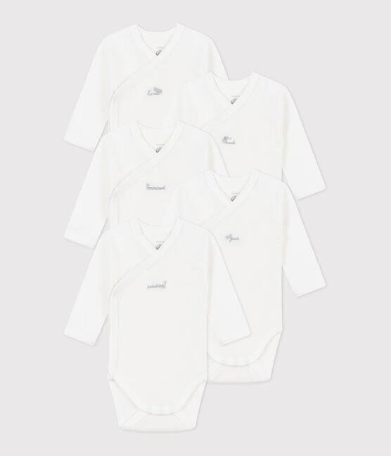 5 pack long sleeve crossover bodysuit