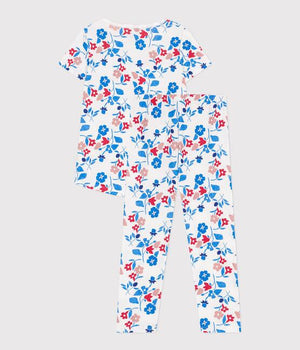 FLORAL SHORT SLEEVE AND LONG PANTS PYJAMAS