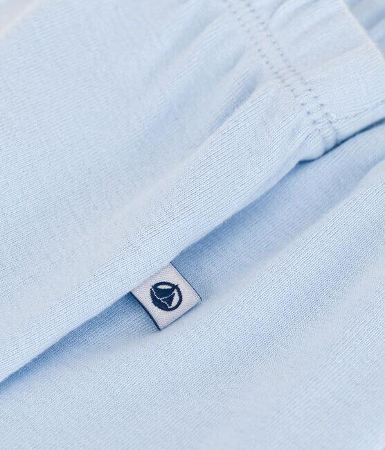 LIGHT BLUE COTTON BABY PANTS