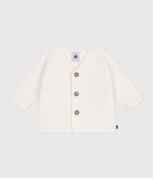 WHITE KNIT COTTON CARDIGAN (Copy)