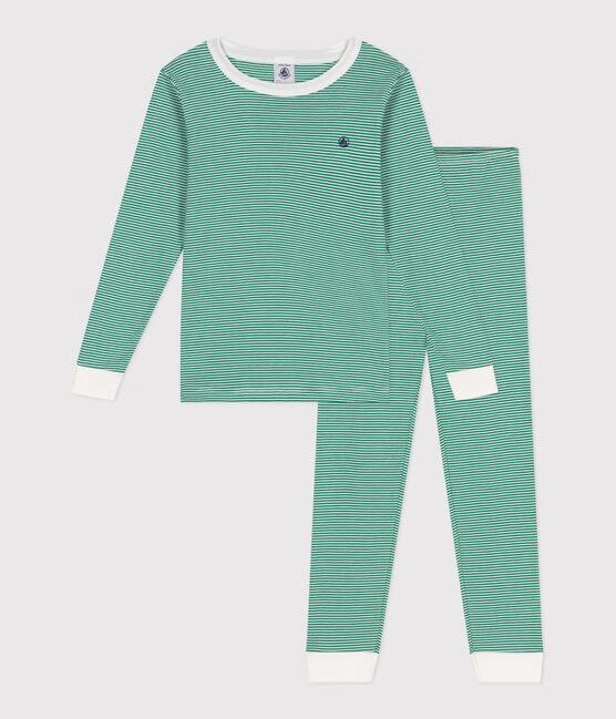 GREEN MILLERAIES SLIM FIT COTTON PYJAMAS