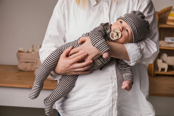MarMar Aiko Baby Hat - Deep Choco Stripe
