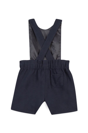 tartine et chocolat Dungaree short Navy Bow