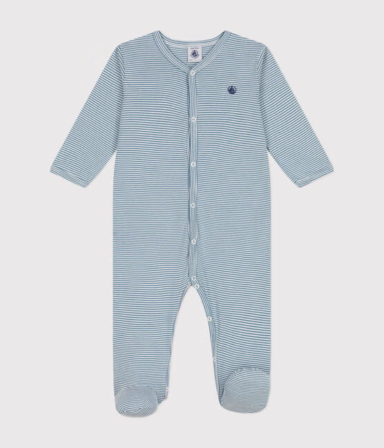 ROVER BLUE STRIPED COTTON PAJAMAS