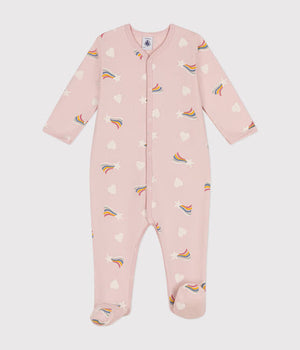 PINK STARS & HEARTS FLEECE PAJAMAS