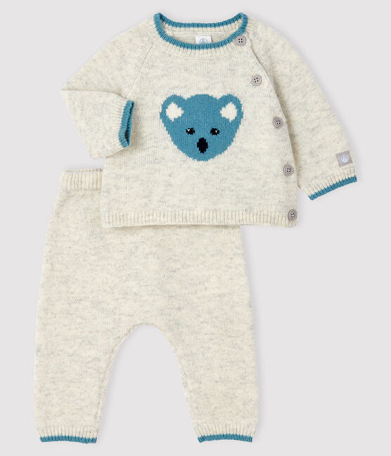 2 Piece Wool Outfit - Blue