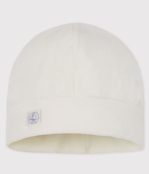 Baby Velvet Hat - White